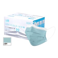 佑合兒童醫療口罩(經典白邊)冰霧藍50入