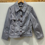 【美收精品】ARMANI 藍色襯衫外套\ 4-152【隔月月中將轉賣至日本 上架期限30天】