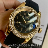 WMNP Seiko Mod WMNP Seiko Mod Arabic Gold Diamond