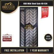 HDDoor HD536 Mild Steel Gate for HDB | BTO | CONDO and Resale Flat | 1 Year Warranty