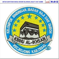 H-A12 LOGO EMBROIDERY PATCH FOR HAJJ AND UMRAH WORSHIP, KBIHU AL-IKHSAN