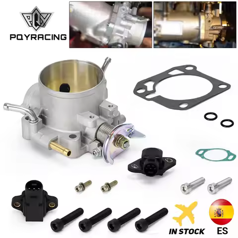 Aluminum Silver Intake Manifold 70mm Throttle Body For Honda B16 B18 D16 F22 B20 D/B/H/F EG EK H22 P