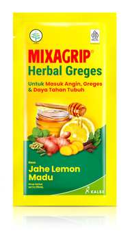 Mixagrip Herbal Greges Mengatasi Masuk Angin Daya Tahan Tubuh