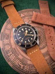 Tudor Black Bay 專用20/22mm 小牛皮錶帶