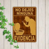 CIFbuy 1pc Funny No Peeing After 6PM Bathroom Sign Vintage Toilet Decor