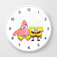 Jam Dinding dengan Gambar Karakter - karakter Lucu SpongeBob SquarePants spongebob