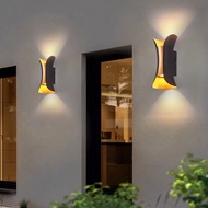 LED Outdoor Indoor Wall Light Weatherproof Up Down Wall Lamp lampu dinding