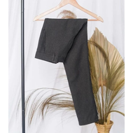 CELANA BAHAN | KERJA | FORMAL | KANTOR | PANJANG | HITAM | DASAR PRIA SLIMFIT COD