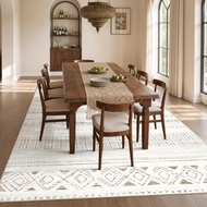 Boho 5x7 Area Rugs for Living Room: Soft Moroccan Washable Rug | Solve Modern Neutral Trendy Home De