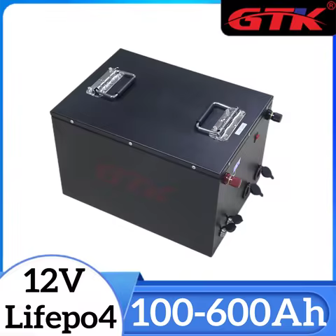 GTK 12V 300Ah Lifepo4 100Ah 120Ah 200Ah 220Ah 350Ah 400Ah 500Ah 600Ah Lithium Battery for 1KW 2KW So