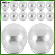 16 Pcs Bulk Snow Globe Kit Plastic Sphere on The Clear Globes of