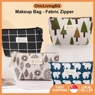 【SG Stock】Small Zip Coin Purse / Fabric Zipper Coin Purse /Coin Purse / Makeup Mini Coin Bag / Small