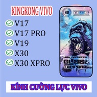VIVO V17 / V17 PRO / V19 / X30 / X30 PRO tempered glass (box 28) Kingkong blue full line