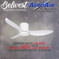 (CLIMATE VOUCHER) (LOWEST PRICE GUARANTEED) AEROAIR AA335 35 46 52inch DC Motor Ceiling Fan - with/w
