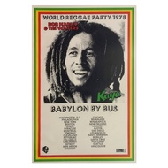 Bob Marley Babylon By Bus Concert Tour Poster