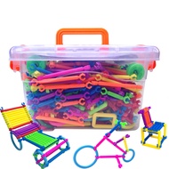 Girl Stick Children Plastic 3-Educational Toys 7-8 Puzzles Smart 6 Years Old Building Blocks Boys 2 