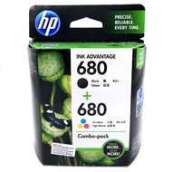 หมึก ดำ และสี HP 680 ของแท้ 100% ใช้กับ HP 1115/1118/2135/2138/2675/2676/2677/2678/3635/3636/3638/3775/3776