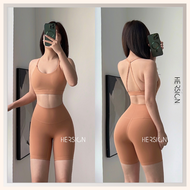 Bộ đồ tập gym nữ đùi Set tập yoga cao cấp HERSIGN-SET116