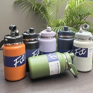2500ML 4000ML Thermos Cup Large Cold Mug Stainless Steel 304 With Handle /Straw Water Bottle Tumbler