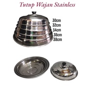 Stainless Steel Frying Pan Lid Pot Lid Pan Lid 30cm 32cm 34cm 36cm 38cm 40 cm North Sumatra