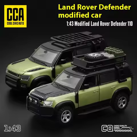 CCA 1:43 Land Rover Defender 110 Alloy Model Car Diecast Metal Assembly Modification Series Miniatur