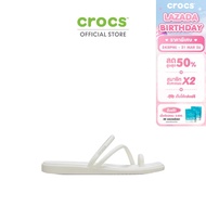 CROCS รองเท้าแตะผู้หญิง MIAMI TOE LOOP SANDAL รุ่น 209862-0WV - CHALK