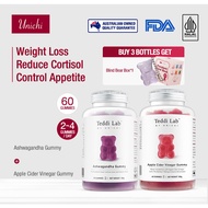 【Official】【1+1】Calm Slimming Duo—Unichi Apple Cider Vinegar Gummy 60 Gummies & Nutrition Ashwagandha