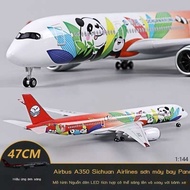 A350Panda aircraft model of Sichuan Airlines, aircraft with wheels, gift for boys, d