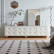 TV Console Tv Cabinet Cream French TV Stand TV Stand Storage  Floor Stand