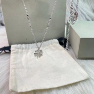 [vv] Four-Leaf Clover Saturn Necklace Fashion Clover Necklace