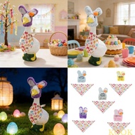 KOOK Holiday Geese Outfit Set Scarf Rabbit Hat Geese Clothing for Holiday Party Lawn