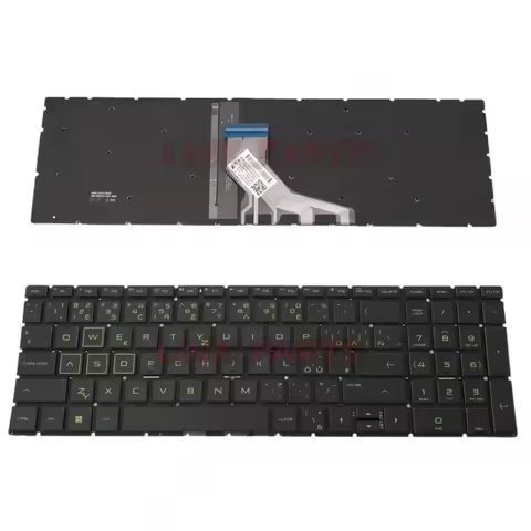 NEW Czech Slovakian Keyboard For HP Pavilion Gaming 16-A 16-A0000 Green Backlit Laptop Keyboard