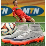 [Best Seller]  พร้อมสต็อก FG รองเท้าฟุตบอล รองเท้าสตั๊ดเด็กยี่ห้อ Soccer Shoes พื้นรองเท้าเย็บจริง