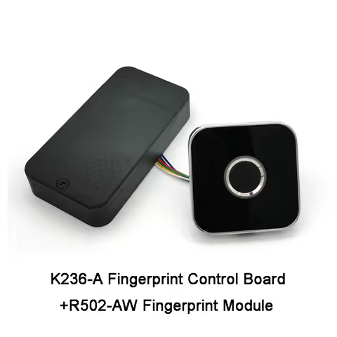 DC6V 4*AAA Battery Low Power Consumption Admin/User K236-A Fingerprint Control Board +R502-AW Fingep