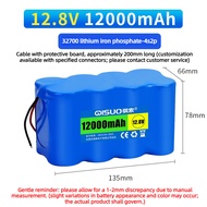 QISUO 3.2V 6.4V 12.8V 32700 32650 LFP LiFePO4 Battery Pack Rechargeable Solar Light Battery with Pro