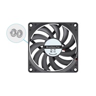 DC 5V 12V 24V 8cm Brushless Dual Ball Cooling Fan 8010 80mm Axial PC Cooler Fan 80x80x10mm Computer 