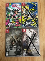 Nintendo Switch 遊戲 Splatoon 2 & 3,皇家騎士團，時空旅人