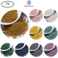 Beadthoven 1111PCS MIYUKI&reg Round Rocailles Beads Japanese Seed Beads Opaque Turquoise Blue Picass