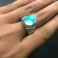 cincin geliga ular asli /natural lominous stone