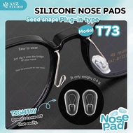 ANZ STUDIO Eyeglass Nose Pads Seed Shape Plug-In Type Model T73