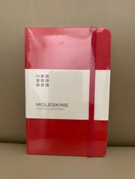 全新 Moleskine Notebook 紅色記事簿