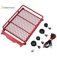 Roof Rack Luggage Carrier Metal Car Frame with LED for MN90 MN90K MN99 MN96 MN99S MN40 RC Crawler RC