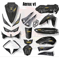 NEW!! Yamaha aerox v1 hydro dip carbon crankcase cover,muffler cover, airfilter cover Aerox V1 Cover