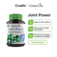 GreenLife Joint Power 1500mg (Glucosamine, Chondroitin + MSM) 120 Veggie Capsules - For Joint Health