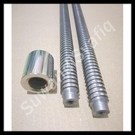 Terbaru As Drat Ulir Kotak Diameter 25Mm Panjang Drat 49Cm Panjang As 59Cm Best Seller