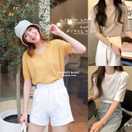 Gi-ants Knitted Shirt With A Close Neck/V-Neck Soft And Melt Knit Fabric GC252/GC213 T-SHIRTNISTA (G