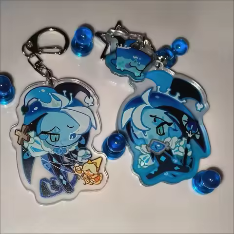 Cute Game Chibis Keychains for Accessories Bag Shadow Milk Pure Vanilla Mystic Flour Candy Apple Coo