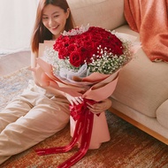 FarEastFlora.com - 99 Roses Flower Bouquet - Royalty - NRG02