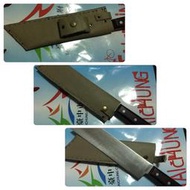 60度刀劍坊-440C不銹鋼 2.5mm獵刀，全長35cm,純手工小牛皮刀鞘