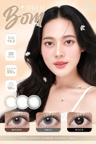 คอนแทคเลนส์ Kitty Kawaii Mini Bom(Gray,Brown,Black) ปกติ/สายตาสั้น